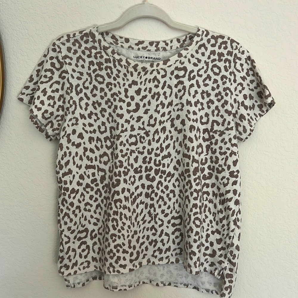 Leopard Print Shirt, Lucky Brand, large